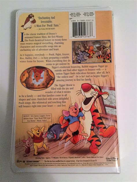 Stay Tuned After the Feature for a Bonus Music Video. . The tigger movie vhs